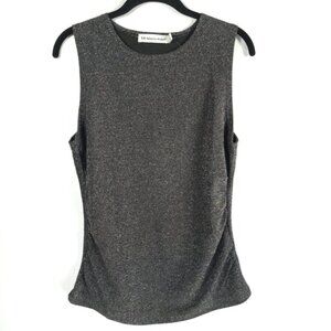 NWOT REBECCA MINKOFF Metallic Sleeveless Crew Neck‎ Top Size MEDIUM